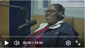 Sheroes | in studio entrepreneur and President of the Rotary Club of Msasa Sarah Tembedza.
