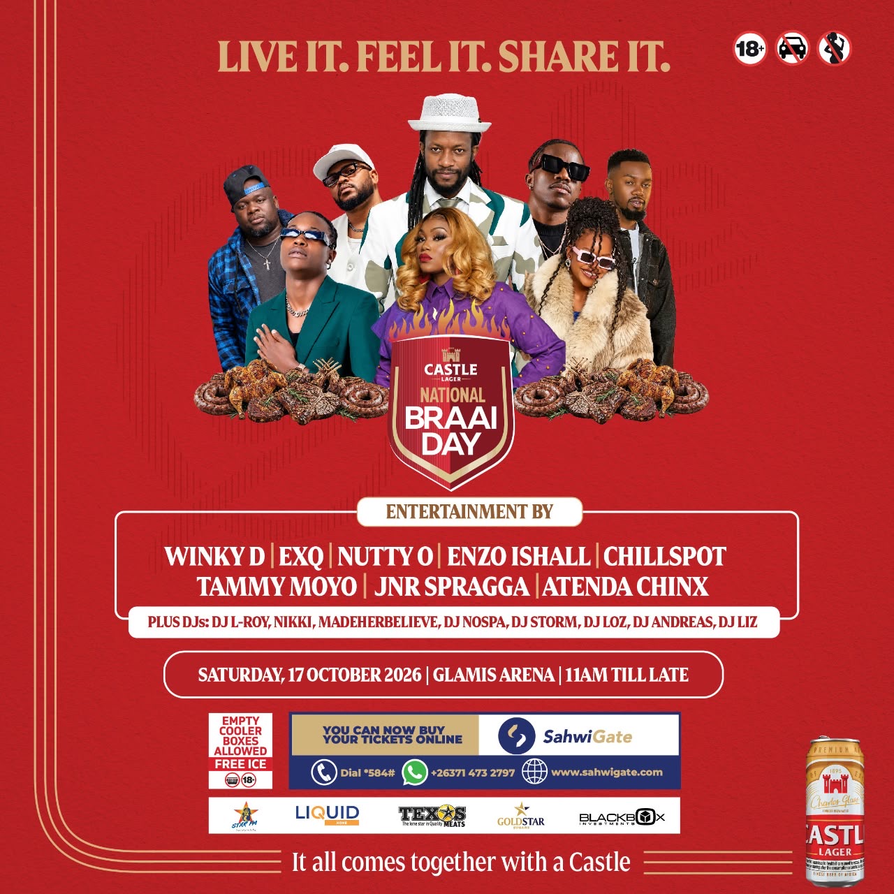 Star-Studded Line-Up to Headline Castle Lager Braai Day Festival